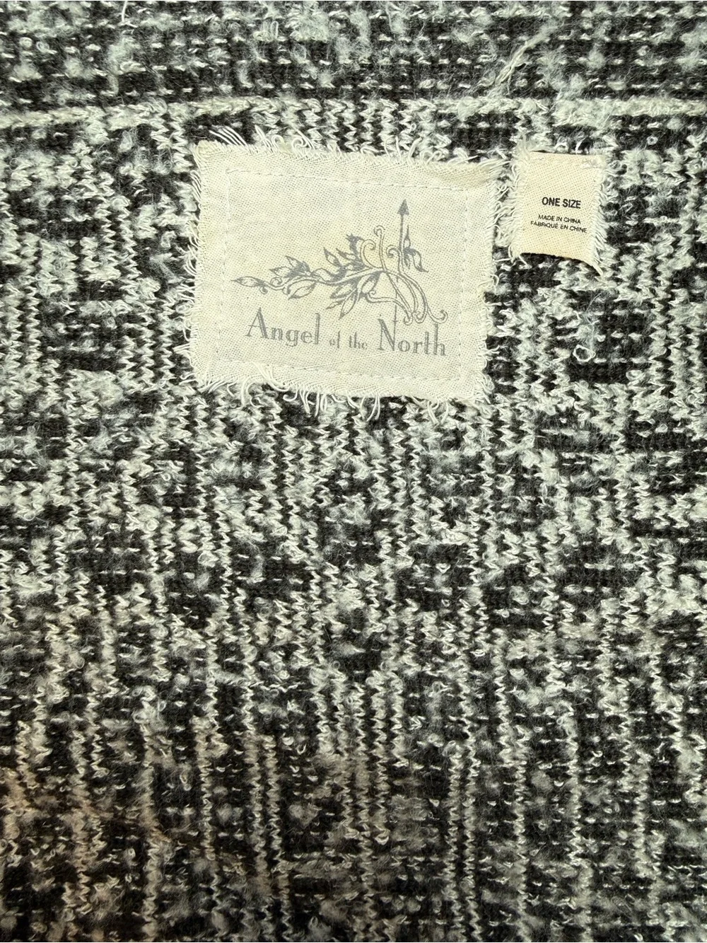 Anthropologie Angel Of The North Fringed Wrap Shawl Poncho